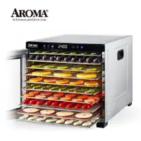 在飛比找松果購物優惠-【美國 AROMA】紫外線十層全金屬乾果機 食物乾燥機 果乾