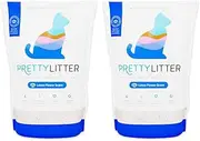 PrettyLitter Health Monitoring Cat Litter, Scented Lotus Flower, Non-Clumping Crystal Litter, 6 lbs (Pack of 2)