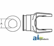 BP204016851-CS Outer Tube Yoke Fits Bondioli & Pavesi 100 Series: Size 1