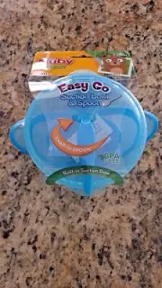 New Nuby Suction Bowl And Spoon