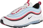 [Nike] Air Max 97 Men's Shoes (CW6986-100, White/Black-University RED-Psychic Blue)