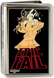 Buckle-Down Metal Wallet - Wile E. Coyote Epic Fail Fcg Black/red Accessory