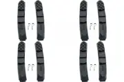 4 Pairs (8 Pads) Black Tri-Performance V Brake Pad Inserts Shimano XTR XT SRAM