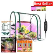 Durable Desktop Mini Greenhouse with Full-Spectrum Grow Lights and Timer Setup