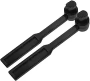Didiseaon 2pcs Turntable Stylus Cleaning Brush: Anti Static Vinyl Record Cleaner - Compact Round Head - Plastic Tool For Gentle Detailing Player Gap