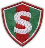 Sports Club Sparta - White VeIcro/Hook and Loop Backing - Embroidered Patch/Badge/Emblem