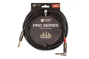 Carson Pro 10ft Instrument Cable with Silent Switch Right Angle