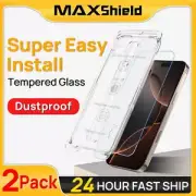 Tempered Glass Screen Protector Full Cover F iPhone 16 15 14 Pro Max 13 12 11 XR