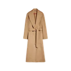 (W) Max Mara Studio Loriana Virgin Wool Coat Camel