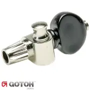 Gotoh SPBJ-5-AIB 5th String BANJO Tuning Key 13:1 w/ Black Knob - NICKEL