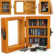 WAIZHIUA Anxiety Mini Bookshelf Ornament - Shake Away Your Anxiety Miniature Book Library With 60pcs Mini Books for Book Lovers Home Room Office Decor (Brown)
