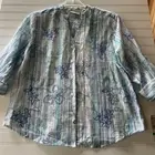 Alfred Dunner womens button up blouse size 16