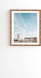 Deny Designs Hello Twiggs Wall Art, Bamboo Frame 11" x 13", London Baby