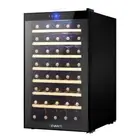 Devanti Wine Cooler Fridge Compressor Cellar Chiller Home Bar 51 Bottles Black