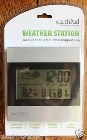 New Weather Station Earth Pad Temperature Clock Alarm Calendar Digital Display