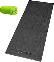 Powr Labs Exercise Mats (Super Thick 6mm, 30x71) Gym Mat for Indoor Cycling, Treadmill, Stationary Bike - Works With Peloton, Wahoo Kickr, Nordictrack