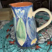 Mid Century Modern Danish Fish Pitcher Molde Of Portugal