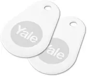 Yale P-YD-01-CON-RFIDT-WH Smart Door Lock Key Tags, White, Pack of 2, Set of 2 Pieces