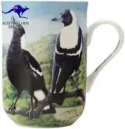 Birds of Australia KC 10Yr Anniversary Mug 300ML Magpie Gift Boxed
