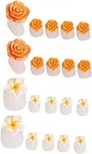 Outanaya 16Pcs Silicone Toe Separators for Soft Gel Toe Dividers for Nail Polish Application Comfortable and Reusable Toe Spacers Nail Art Tools for Manicure