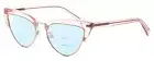Elton John DOO WOP 1 Cat Eye Multi-Focus Blue Light Glasses in Pink Crystal 54mm