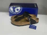 Birkenstock Gizeh BS Birko Flor Sandal Black Womens Size 8 Regular Fit