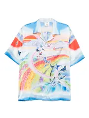 [Casablanca] Butterfly Mountain Cuban Collar Shirt