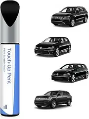 LC9X/2T Deep Black Pearl Paint Pen Compatible with VW/Volkswagen Exact Match for Chips and Scratches