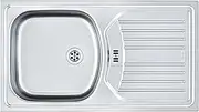[FRANKE] 101.0368.953 Stainless Steel Linen Kitchen Sink with Single Bowl - Grey