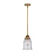 Innovations Canton 1 Light 6" Mini Pendant, LED, BB/Seeded - 288-1S-BB-G184-LED