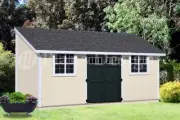 10' x 20' Outdoor Structure Building / Storage Shed Plans, Lean To #D1020L