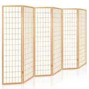 Artiss 6 Panel Room Divider Screen 261x179cm Natur