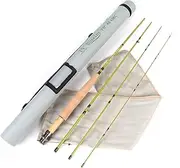 (3-weight 7ft 4-Piece) - Maxcatch Ultra-lite Fly Rod for Streams Panfish/Trout Fishing 1/2/3 weight
