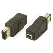 Lot10 4pin Female~6pin Male IEEE1394a Firewire/iLink/DV400mbs Cable/Cord Adapter