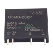 5 PCS G3MB-202P DC-AC PCB SSR In 12VDC AC 2A Out 240V Solid State Relay Module