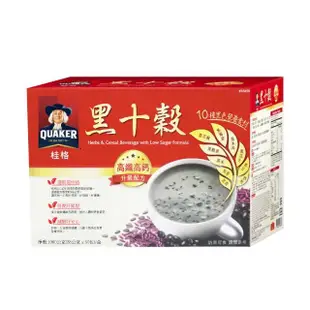 【美式賣場】QUAKER 桂格 黑十穀-減糖新配方x2盒(38gx50包x2盒)