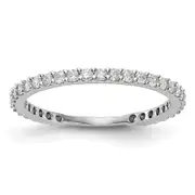 0.40ct. CZ Solid Real 14K White Gold Wedding Band Ring