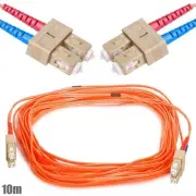 10M SC-SC Fiber Optic 62.5/125 Duplex Multi Mode Optical Patch Cable Cord Orange