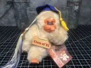 Vintage 1980s Russ Luv Pets Gonga Plush Monkey Gorilla Graduation Class Of 1981