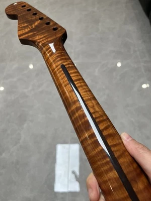 AAAA Sliding wheel adjustment 22frets Roasted Flame Maple electric guitar neck