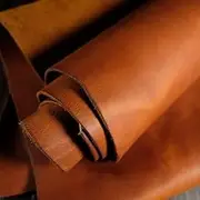 Finished Vegtan Full Grain Buffalo Genuine Leather Hides Crafts | Home Decor Leather Crafts Tooling Sewing Hobby Workshop Crafting Leather Hides (Bourbon Brown, 24X24)