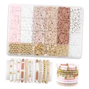 Clay Bead Bracelet Kit, 2370Pcs Flat Polymer Clay Heishi Beads Bracelet