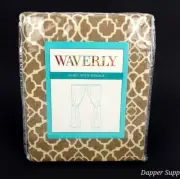 Waverly Lovely Lattice Natural Tieback Panel Cotton Fits Up To 2 1/2" Rod 52x63"