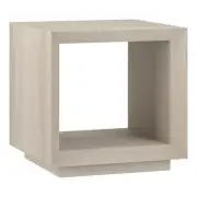 Henn&Hart 22" Modern MDF Engineered Wood Side Table in Alder White