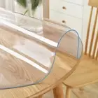 42 Inch 1.5mm Thick Round Clear Plastic Dining Table Protector Table Cloth Pads