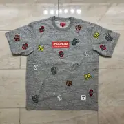 New Supreme University S/S Top Tee T-Shirt Grey Spring Summer 2020 SS20 Size M