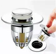 Press Bounce Basin Pop-up Drain Filter Bathroom Shower Sink Filter Plug Wash Bas