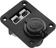 Vaguelly 1Set Cigarette Lighter Socket for Vehicles and Boats Durable Construction Easy Installation Multifunctional Adapter for Car Motorcycle and Rv Use