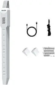 VENEKA Mini Saxophone Mini Digital Electronic Woodwind Instrument Used to Imitate Various Sounds Such As Flute - White