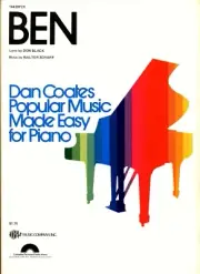 MICHAEL JACKSON BEN SHEET MUSIC EASY PIANO COATES VERY RARE BRAND NEW ON SALE